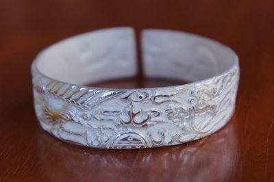 大理鹤庆新华石寨子银饰 手镯 足银 99纯银手镯 纯手工 首饰批发