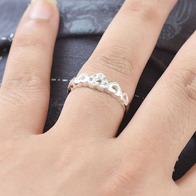 【【精品银戒】镶钻 心心相惜 银饰戒指批发 480013】价格,厂家,图片,手链,象山区古今工艺品总汇-