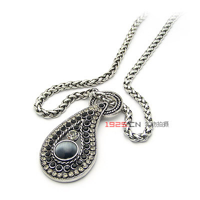 DH957韩式古银流苏毛衣链(已售完)|韩国饰品批发|银饰批发|银饰品