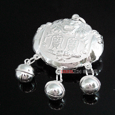 虎头锁坠|韩国饰品批发|银饰批发|银饰品