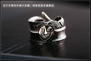 925银饰品 复古泰银十字花戒指 朋克风格摇滚指环 首饰批发