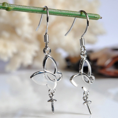 【diy配件批发 蝴蝶珍珠耳环配件批发 银饰品配件厂家es4837-0R】价格,厂家,图片,其他首饰辅料、配件,诸暨市山下湖美英珠宝商行-