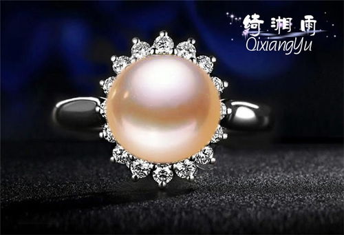 高档天然珍珠925纯银戒指首饰饰品指环批发