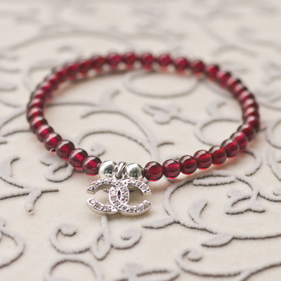 【约瑟兄弟银饰批发 S925纯银镶嵌锆石小香天然石榴石手链】价格,厂家,图片,手链,深圳市约瑟兄弟珠宝首饰-