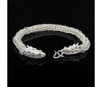 纯银龙头手镯产品信息